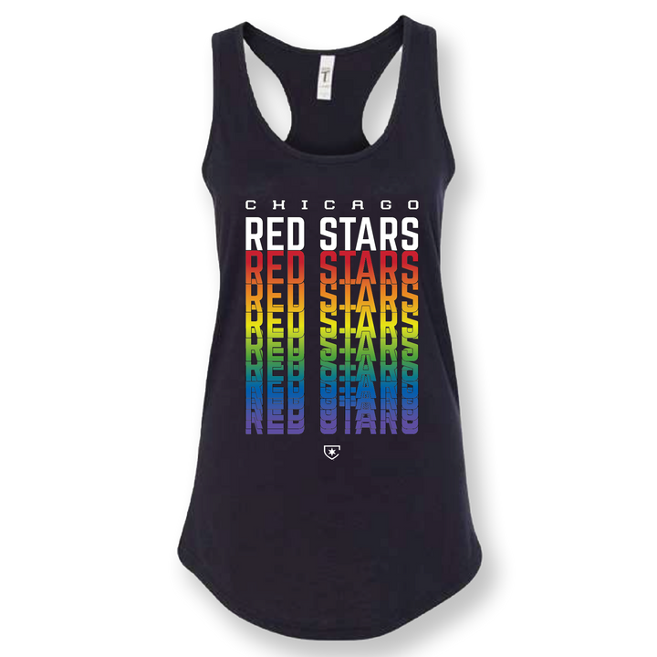 Chicago Red Stars Pride Black Unisex Tank Top