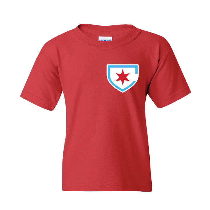 Chicago Red Stars Youth Red Secondary Logo Tee