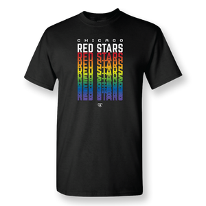 Chicago Red Stars Pride Black Unisex Tee