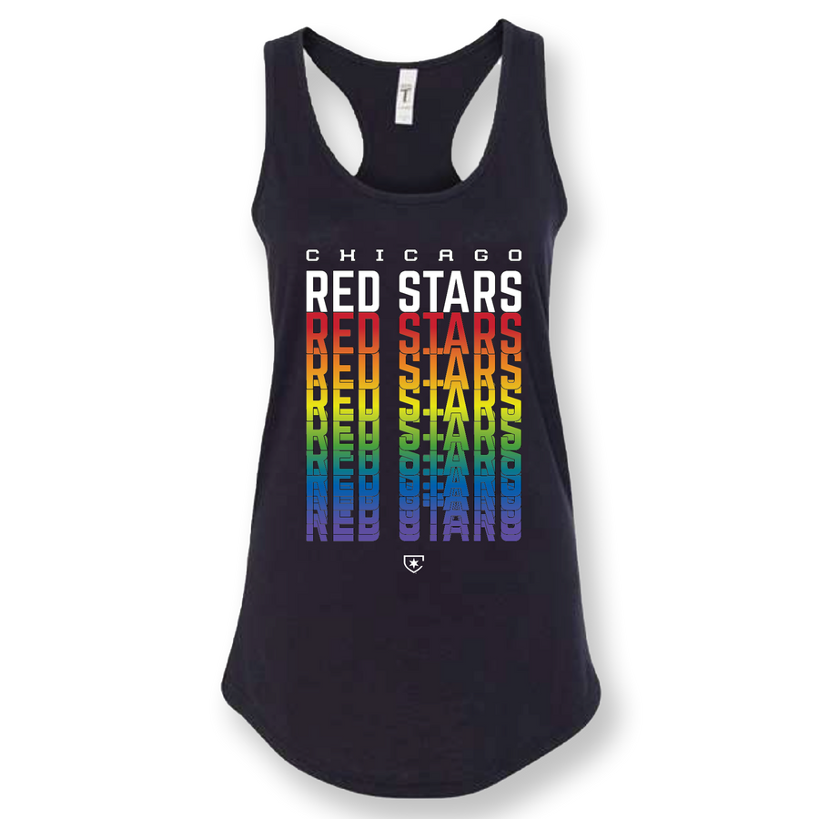 Chicago Red Stars Pride Black Unisex Tank Top