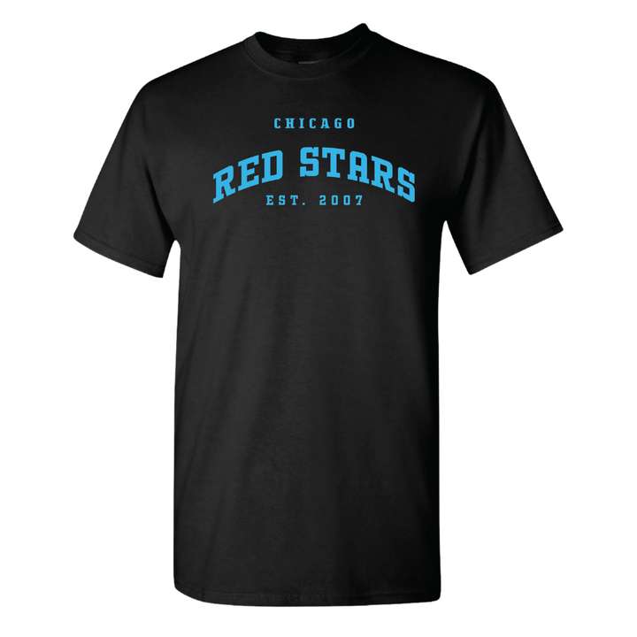 Chicago Red Stars Unisex Black Established 2007 Tee