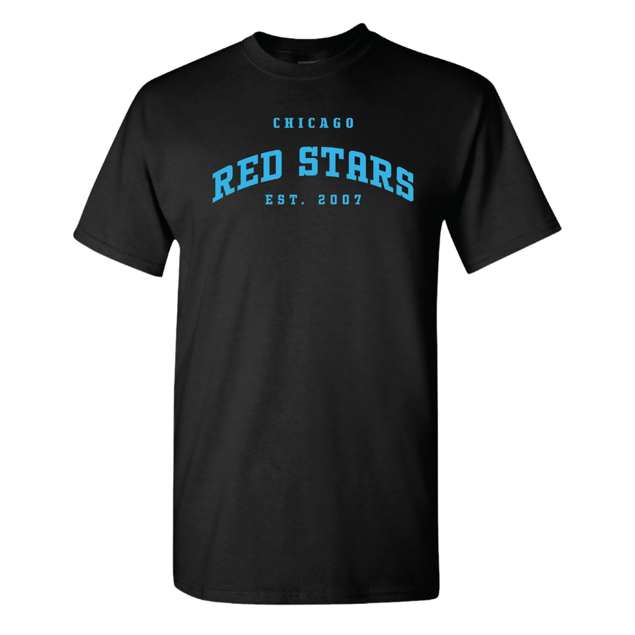 Chicago Red Stars Unisex Black Established 2007 Tee