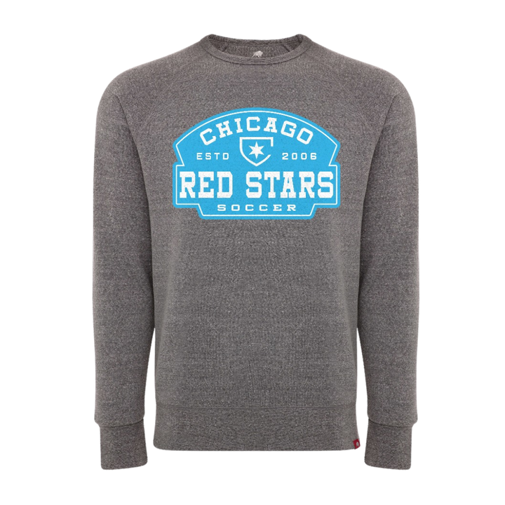 Chicago Red Stars Sportiqe Men's Gray Crewneck Sweatshirt