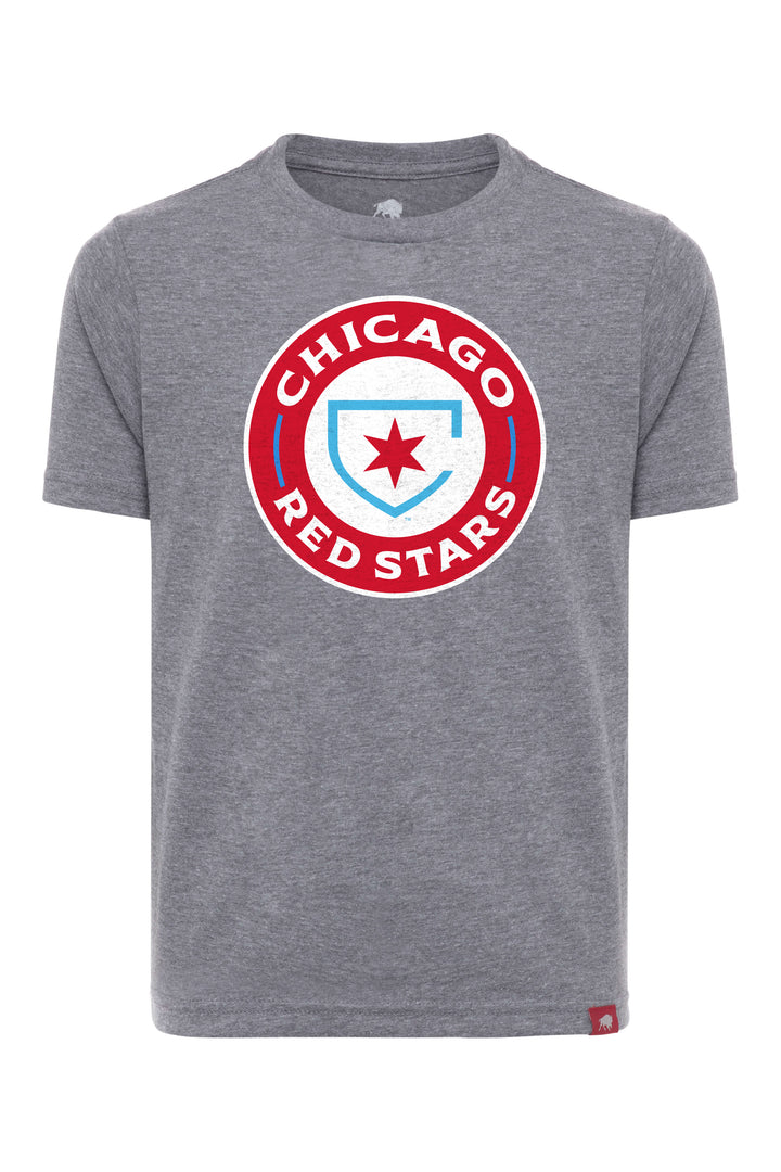Chicago Red Stars Sportiqe Youth Gray Circle Tee