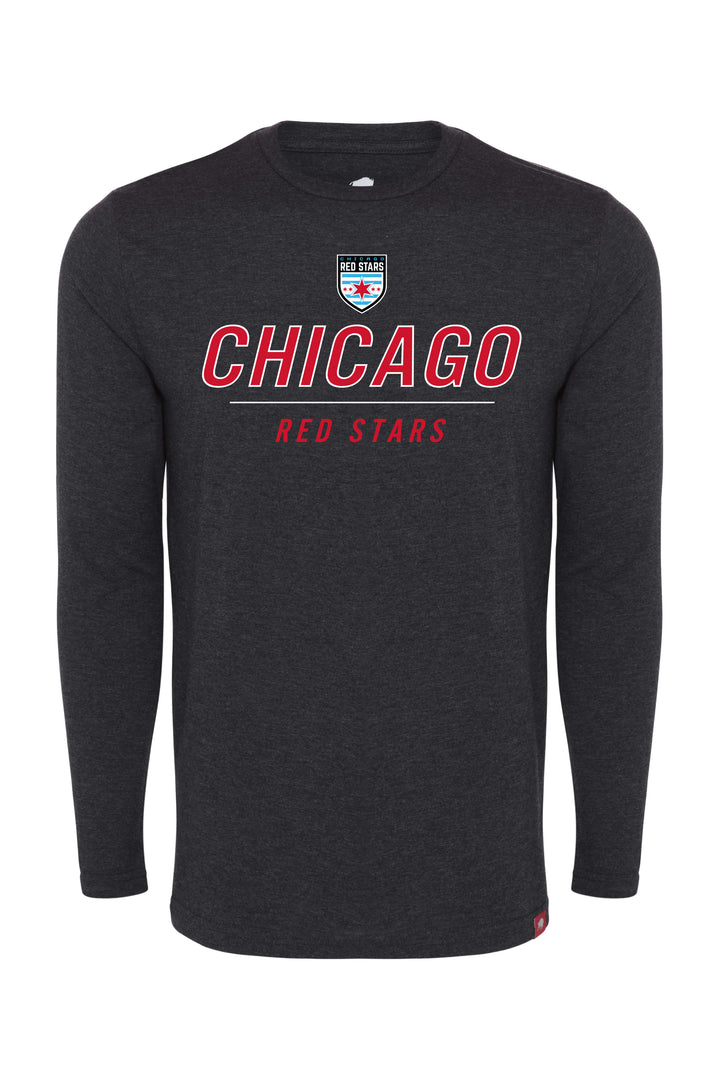 Chicago Red Stars Sportiqe Men's Black LS Comfy Tee