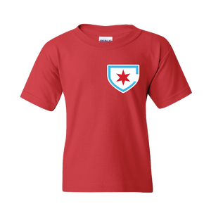 Chicago Red Stars Youth Red Secondary Logo Tee
