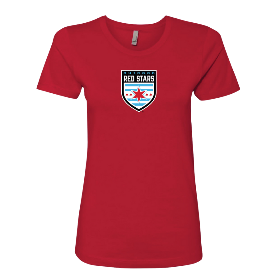 Chicago Red Stars Womens Red Primary Logo Tee