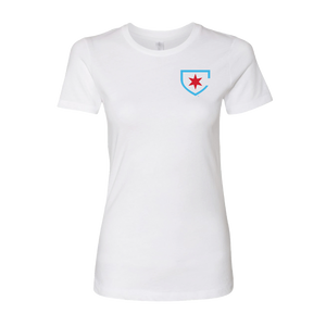 Chicago Red Stars Womens White Secondary Logo Tee