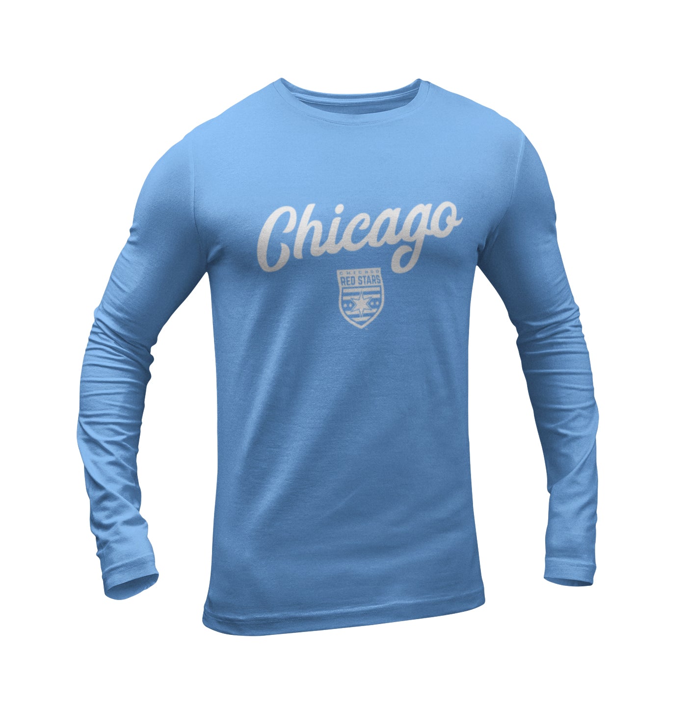 Chicago Red Stars Men's Nike Long Sleeve Cotton Tee Valor Blue / M