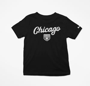 Chicago Red Stars Nike Youth Black Script Cotton Tee