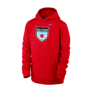 Chicago Red Stars Nike Youth Red Club Fleece Hoodie
