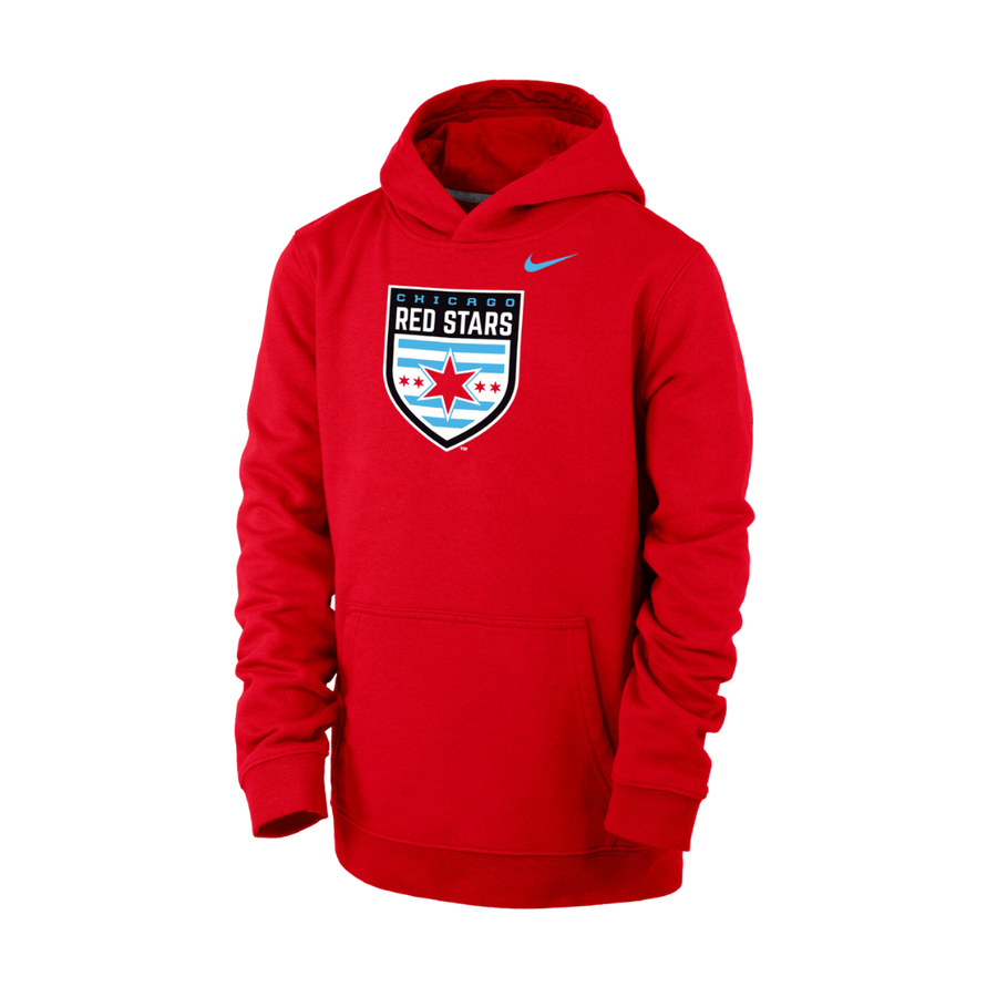 Chicago Red Stars Nike Youth Red Club Fleece Hoodie